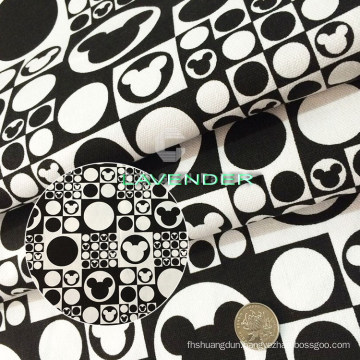 Mickey Mouse Patterns 250GSM Polyester Cotton Canvas Fabric